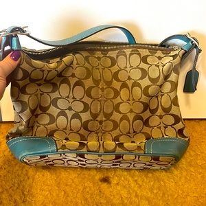 Teal Coach Purse